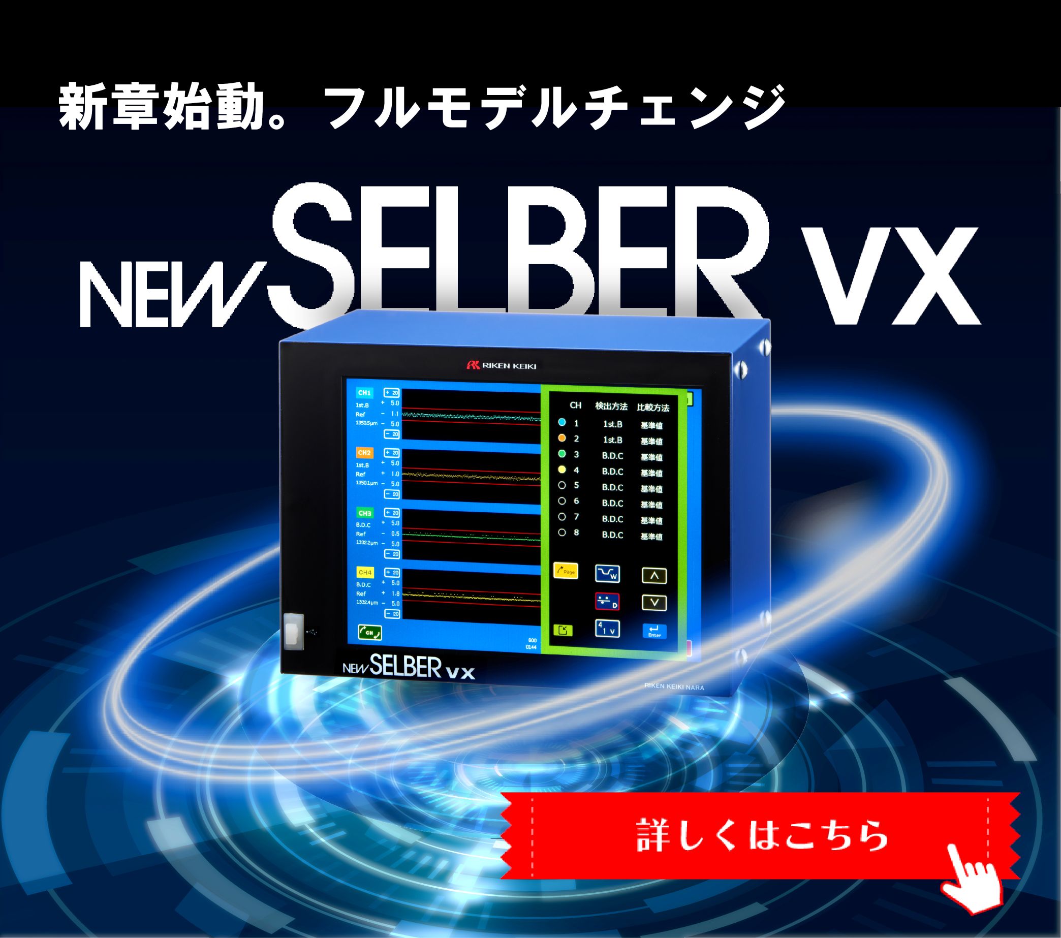 NEW SELBER EXRM-6302 (Overseas only) | 株式会社理研計器奈良製作所